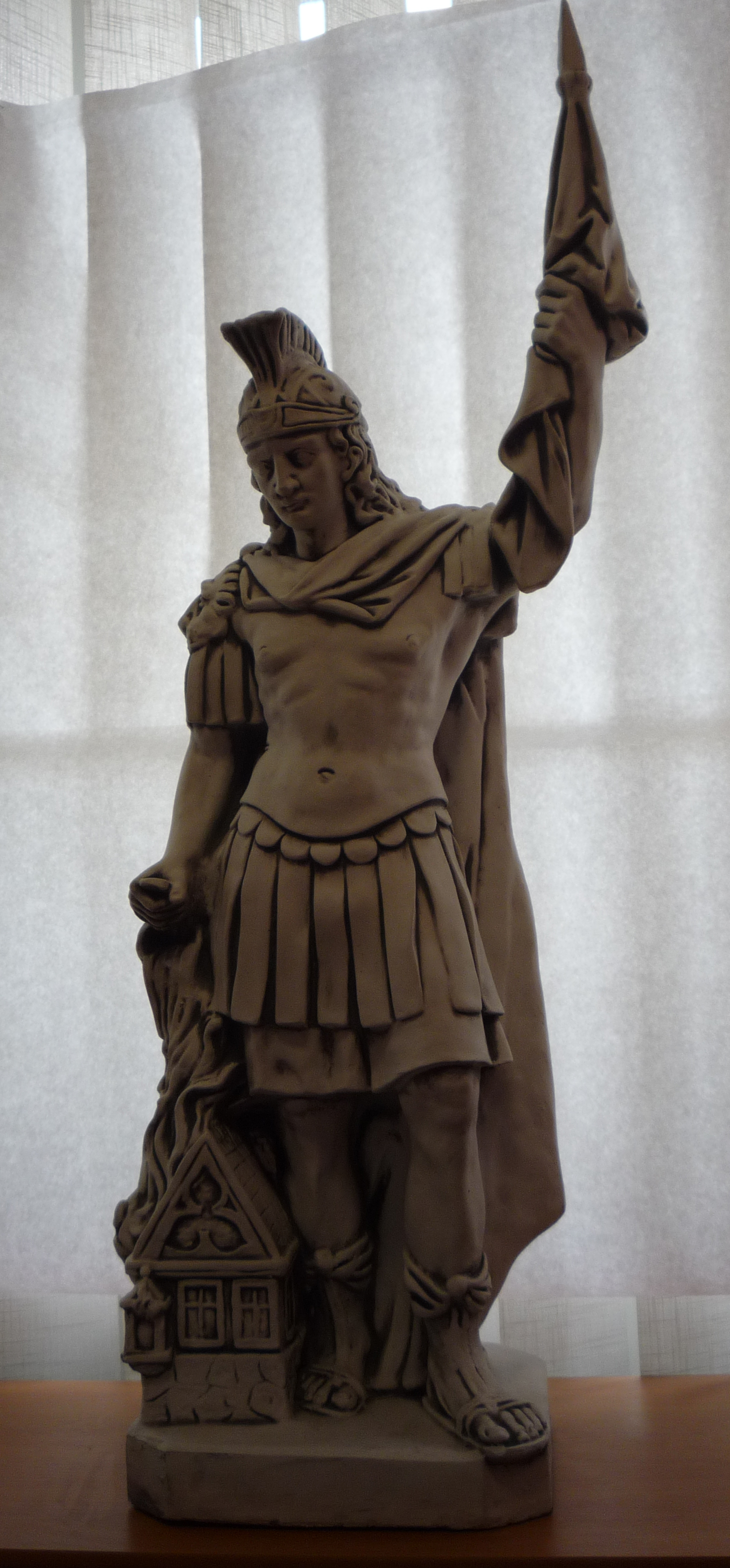 Socha Betónová socha  Sv. Florián 110 cm, zaoblený spodok sochy 30 x25 cm